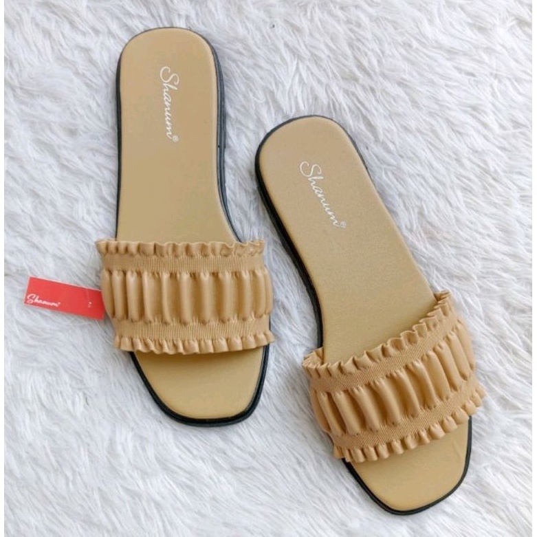 Sandal slop wanita karet