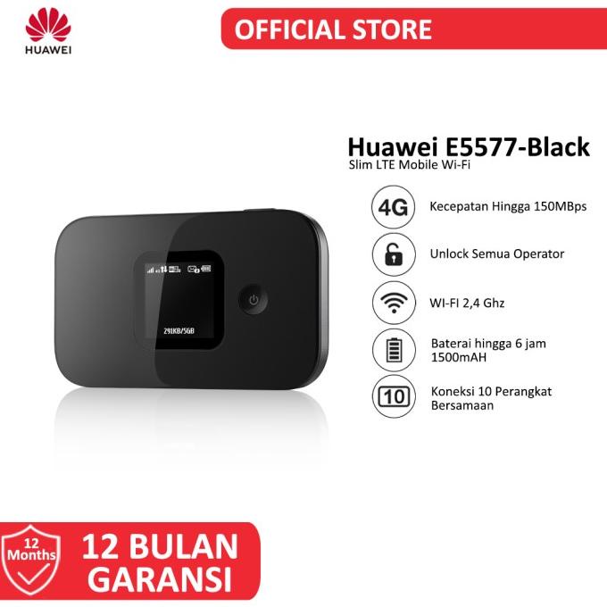 Huawei E5577 Modem Mifi 4G LTE Free Kuota 14GB 2 Bulan