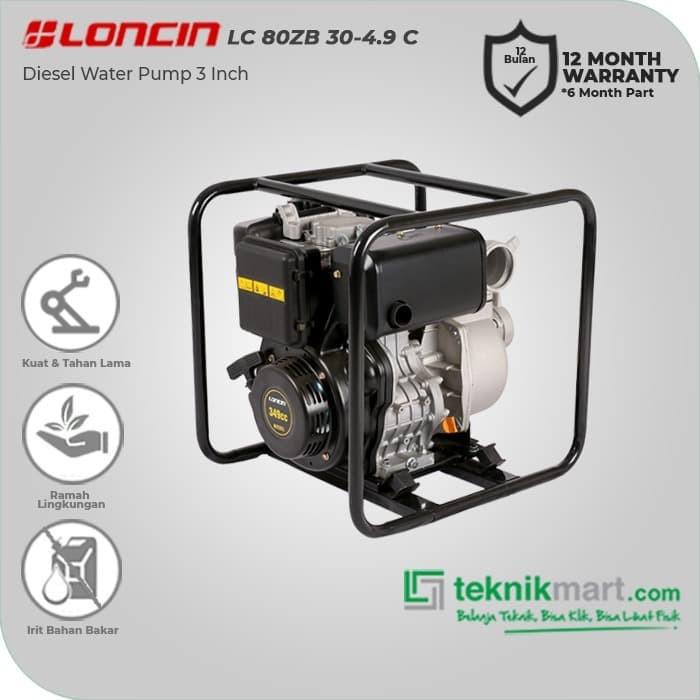 Terlaris Pompa Air Irigasi / Water Pump Diesel Loncin Lc80Zb (3")