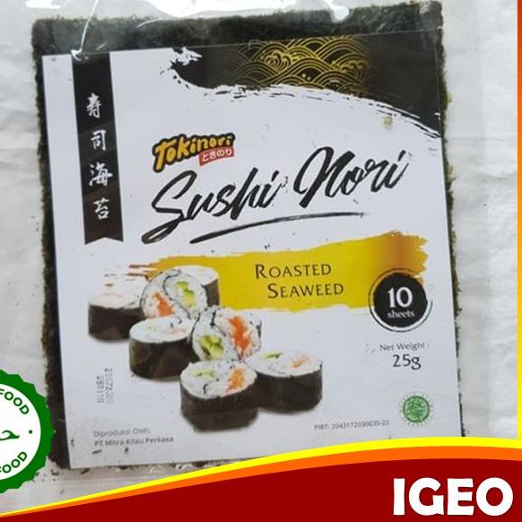 

Termurah ⭐✔️ Tokinori Sushi Nori 10 Lembar - Rumput Laut Sushi Korea Halal Original