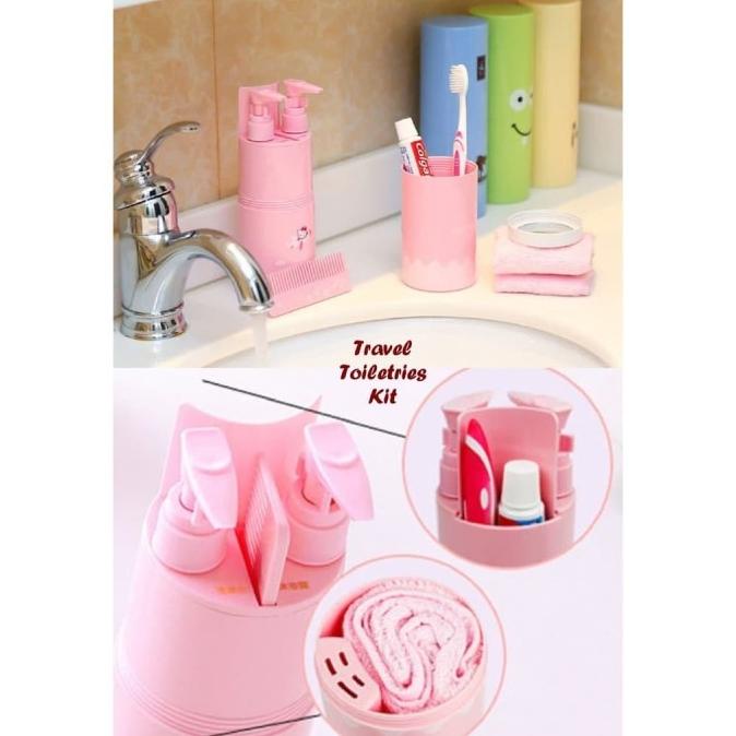 Travel Toiletries Kit tempat peralatan mandi penyimpanan alat mandi