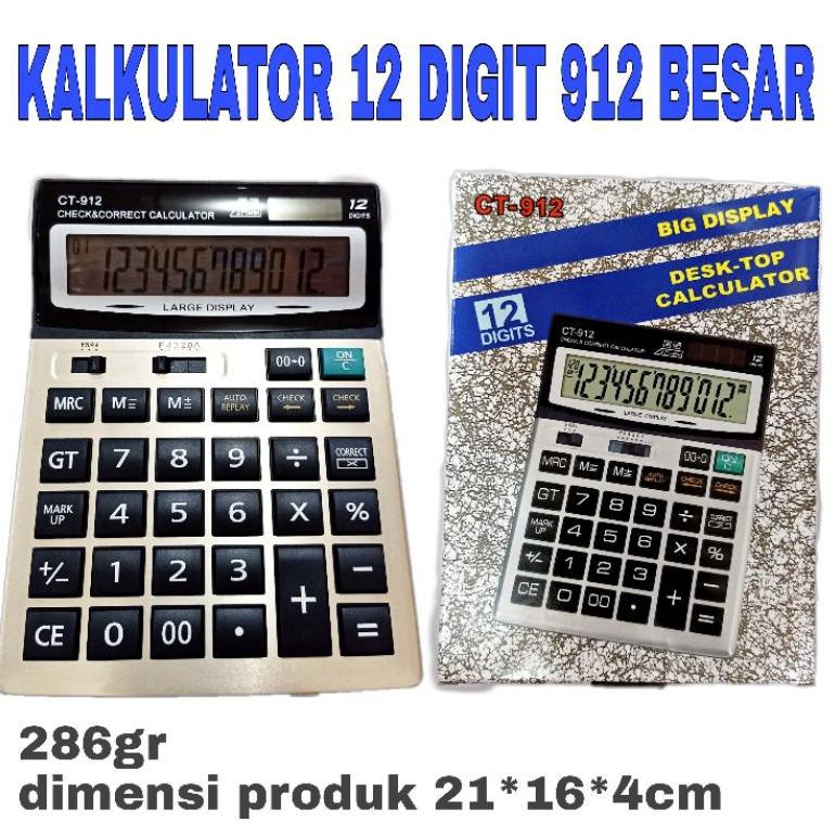 

[MURAH !] KALKULATOR 912 BESAR [KODE 00]
