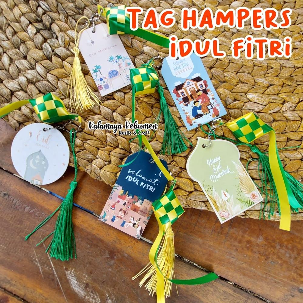 

Tag Gantungan Parcel & Hampers Hang Tag Kartu Ucapan Idul Fitri Lebaran Ramadhan Pita Kado