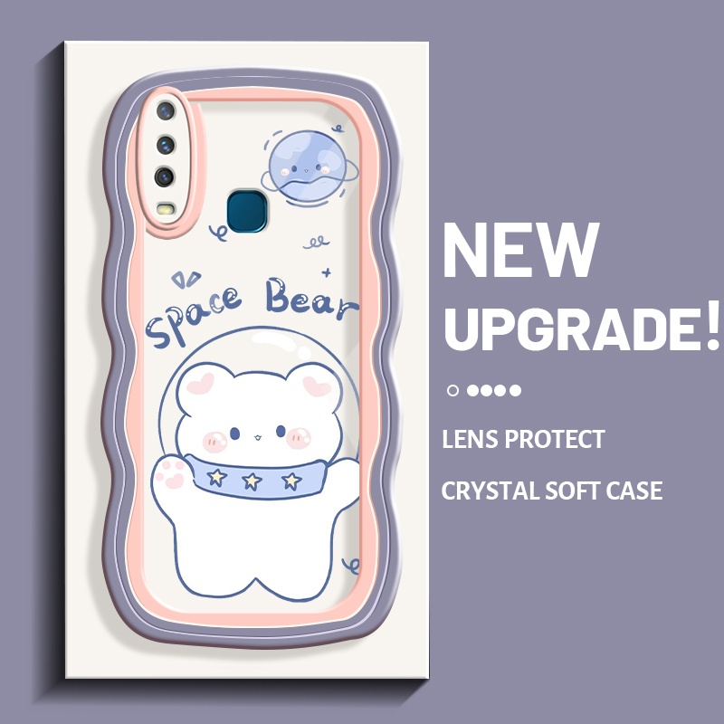 Casing Ponsel untuk VIVO Y12 Y15 Y17 Y12i Y3 Y3s 2020 Casing sampul astronot beruang HP berkualitas 