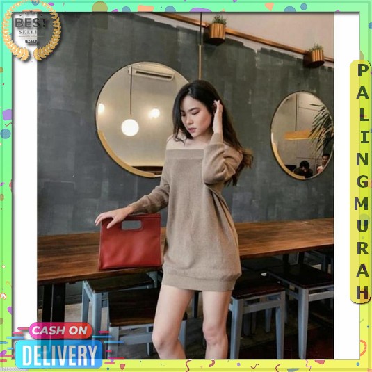 Bayar Di Tempat Fashion Wanita Atasan Mini Pendek Panjang Korean Style Cantik Baju Perempuan Seksi C