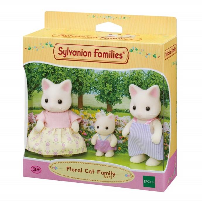 Mainan Koleksi Sylvanian Families Floral Cat Family