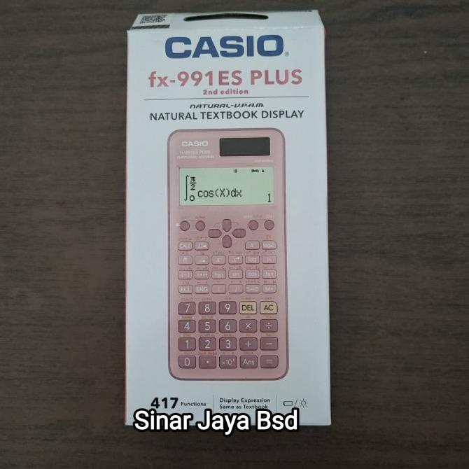 

Kalkulator Scientific Ilmiah CASIO FX991ES Plus Black Pink GARANSI 1Th