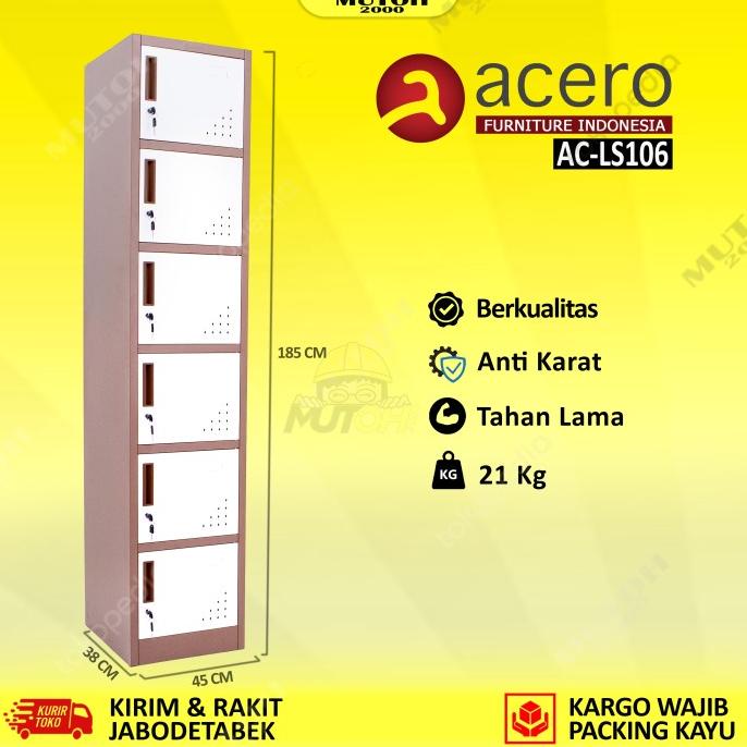 

Trend Acero Ac-Ls106 Loker Besi 6 Pintu Locker Besi 6 Pintu Original