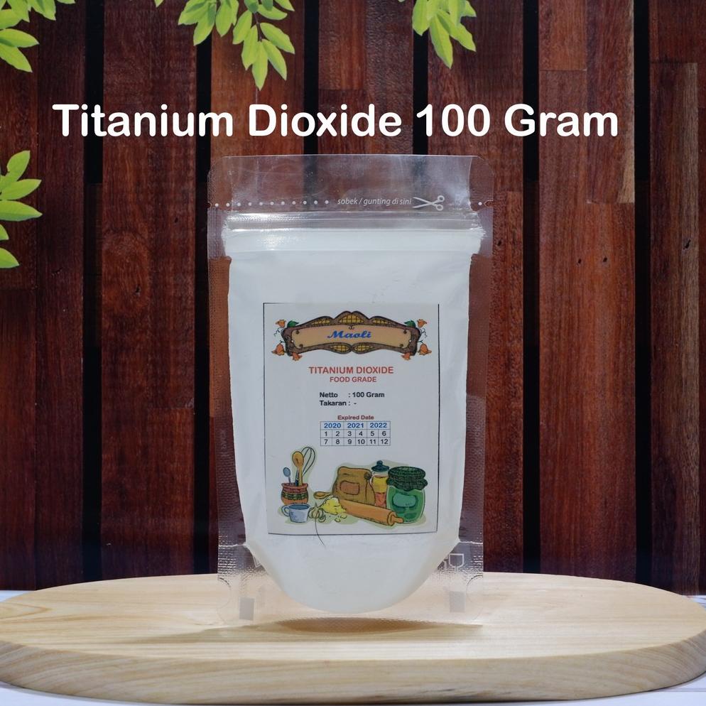 

⚡GROSIR⚡ Titanium Dioxide 100 gram / TiO2 Food Grade / Bahan Pemutih Makanan Kosmetik / Opaque White 1170