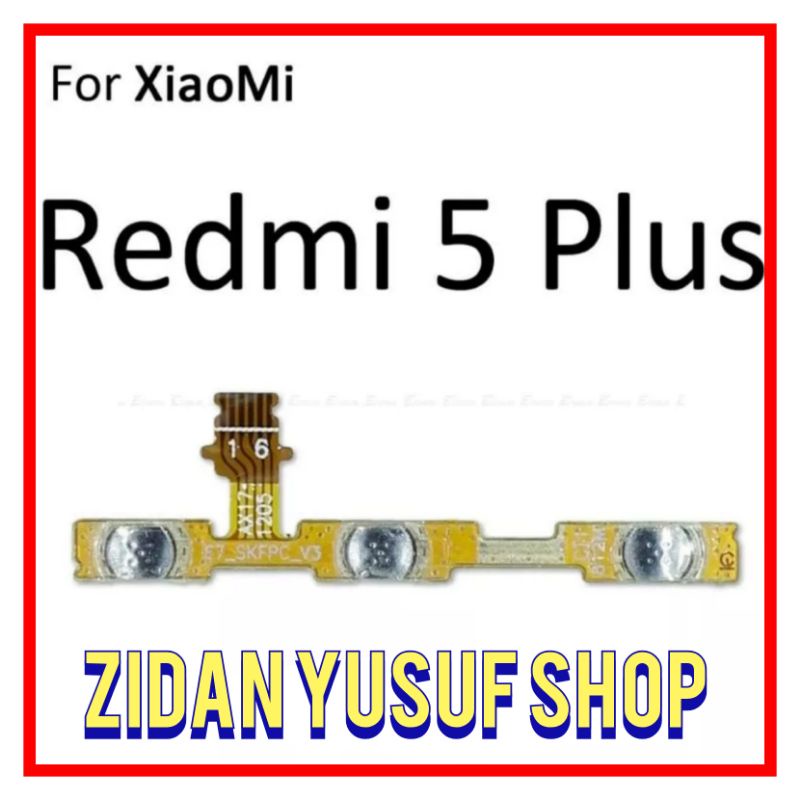 FLEXIBEL FLEXIBLE ON OFF XIAOMI REDMI 5 PLUS POWER VOLUME