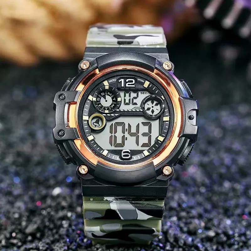 Jam Tangan Anak Digital Multifunction Kasual Kuarsa Free Box