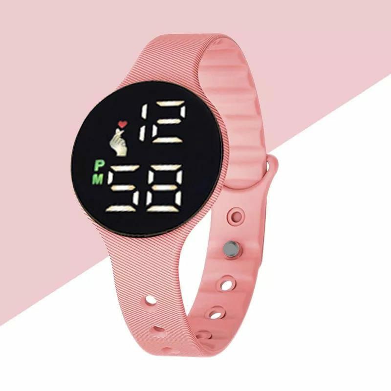 Jam Tangan Digital Led Rubber Anak Kasual Bisa COD