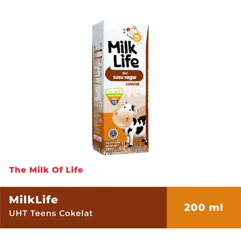

10 - Susu Milk Life UHT Teens Chocolate Milk - susu rasa coklat 200ml