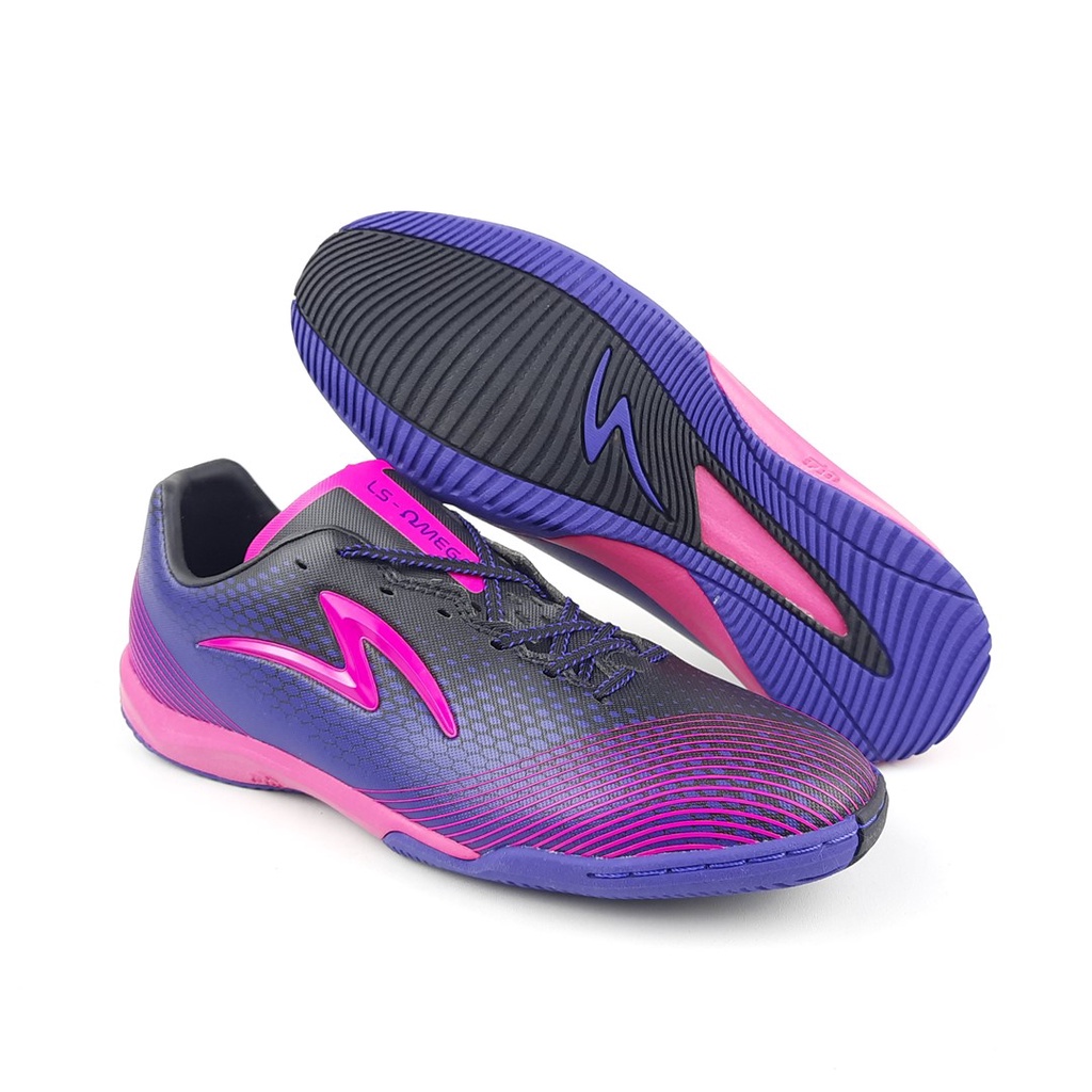 Specs Sepatu Futsal LS Omega.IN Violite Black Pink Glo 38-43