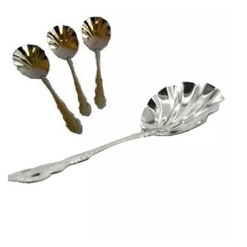 Irus Centong Sendok Servis Nasi Lauk Sayur Spoon Saji Prasmanan Stainless Steel SS Motif Wayang