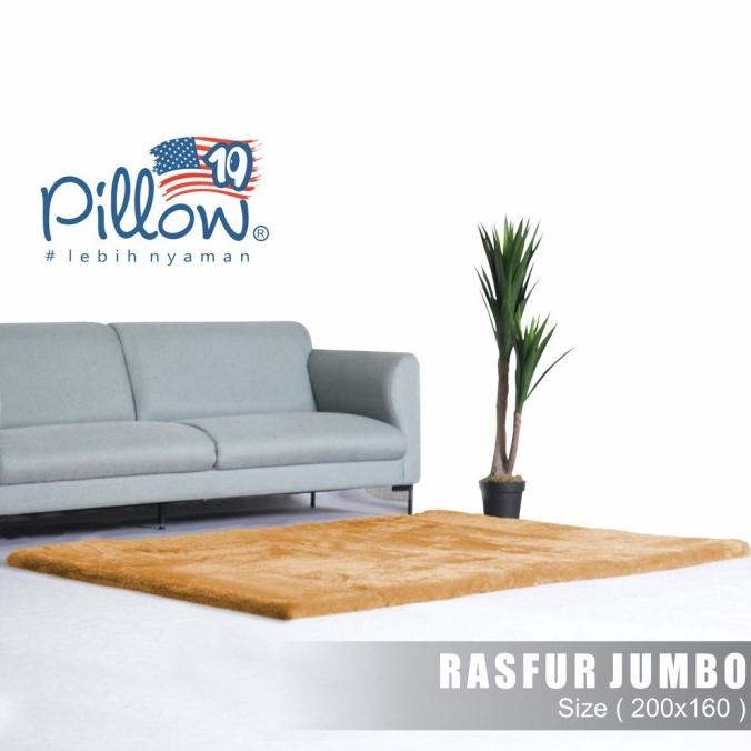 KARPET BULU JUMBO PILLOW ORIGINAL UK 210x160cm tebal -+ 5cm