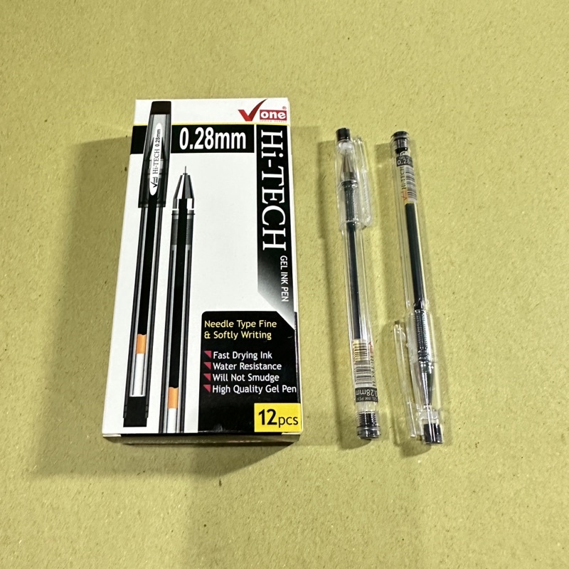 

Pulpen Gel Pen Hi-Tech V One isi 12 pcs TERLARIS