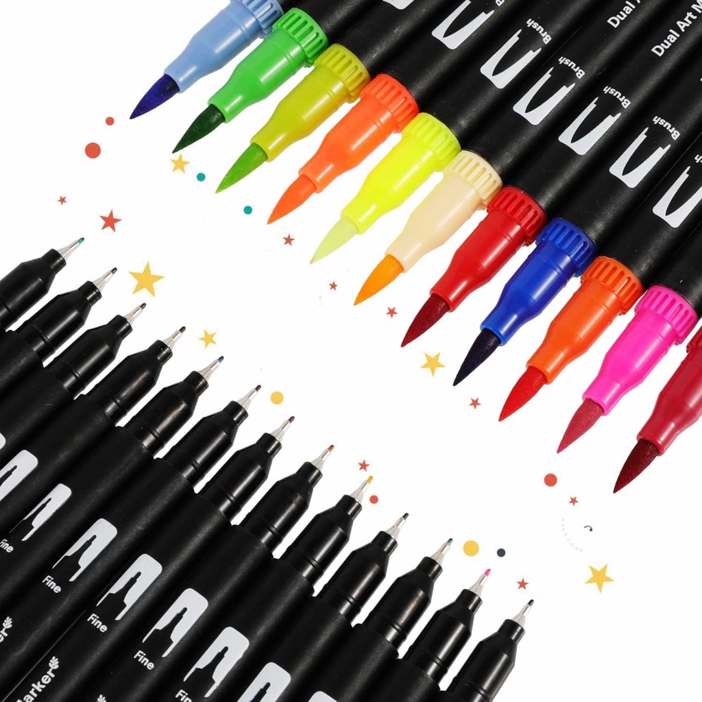 

Kolorowy Spidol Double Head Drawing Pen Fine Art Watercolor Set - MKB