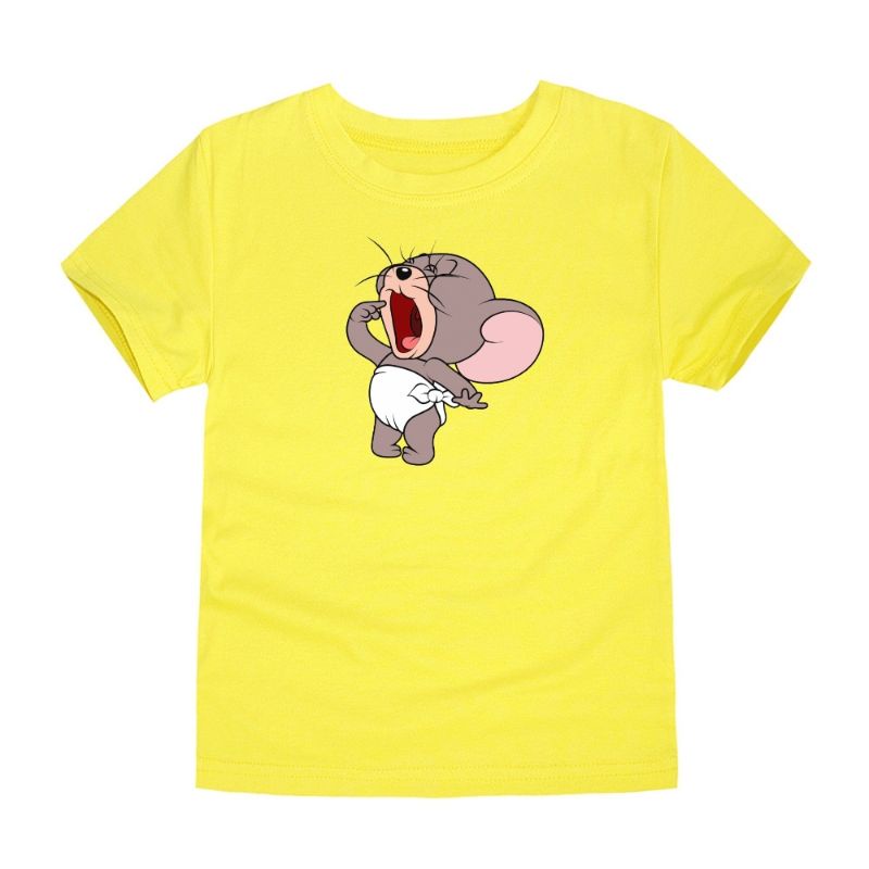 Baju Anak Tom Jerry Laper Kaos Anak Lengan Pendek Atasan Anak Oblong Tshirt Kids 2-16Th Cod