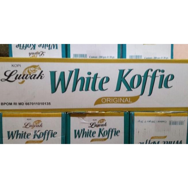 

Kopi Luwak White Coffee |Kemasan/Saset/ Renceng |Dus/Kartonan