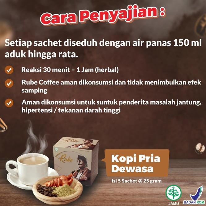 

[Bisa Cod] Kopi Rube Original Asli, Kopi Rube Herbal Stamina Pria Kuat