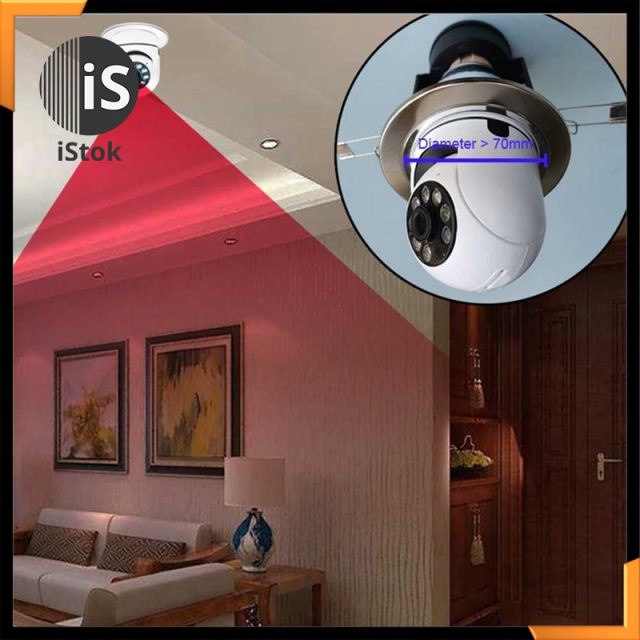 Yunyi CCTV IP Camera 1080P E27 Wireless Dual Light IR Sensor - YY012 - ISNEW