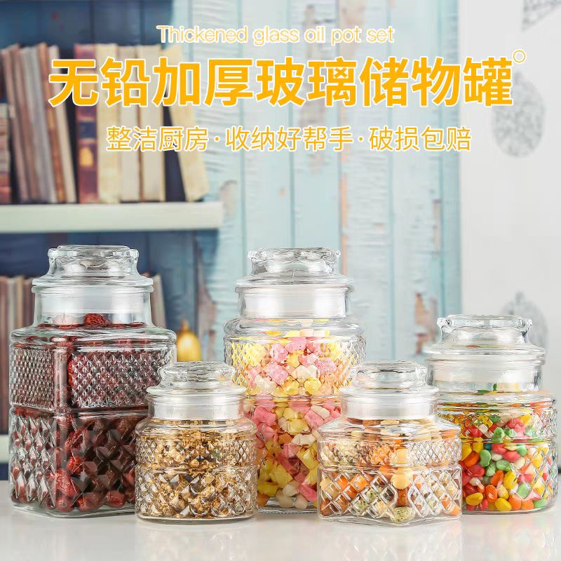 Toples Kaca Kedap Udara | Toples Kaca Aesthetic | Toples Kaca Bahan Tebal | Jar Kaca Kedap Udara