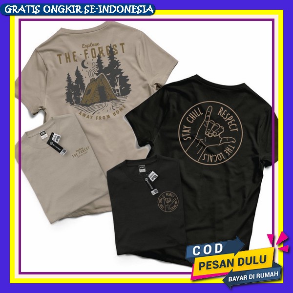 Sale Cressida Kaos Pria Branded Kekinian Bahan Katun Combed 30S Premium T Shirt Cowok Lengan Pendek 