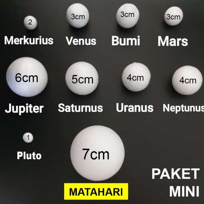 

Terlaris Terlaris Paket Bola Gabus Tata Surya Planet Matahari Mini Isi 10 Biji