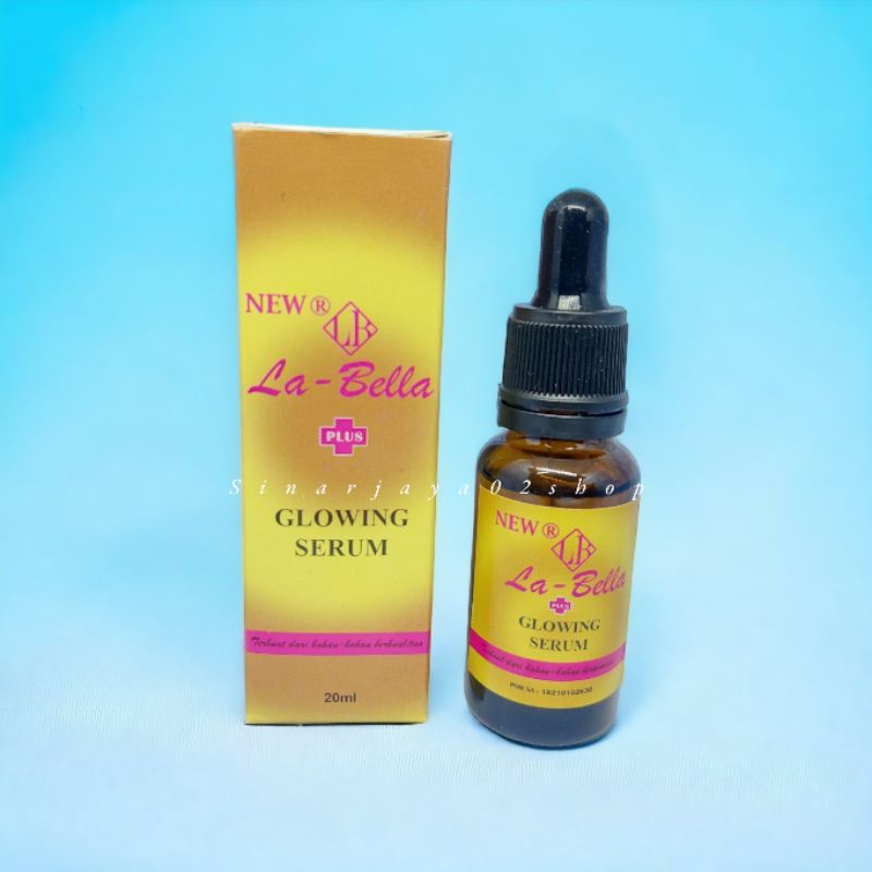 12 Pcs - Serum Labella Gold Glowing Serum Bpom 20ml