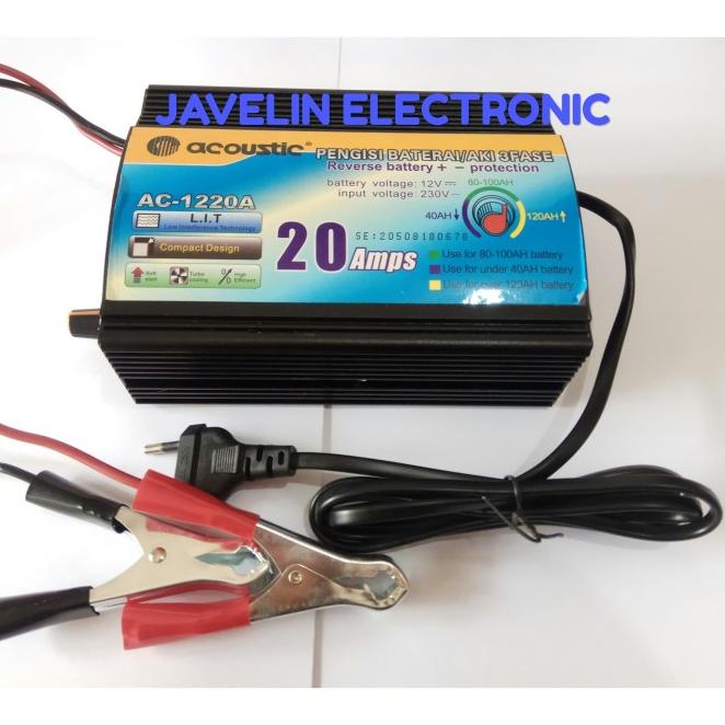 Charger Accu 12V 20A / Charger Aki 12 Volt 20 Ampere