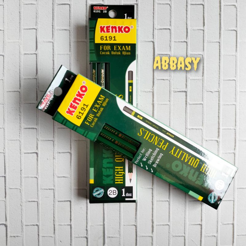 

Pensil KENKO 2B 6191 For Exam ( per pack isi 12 pcs )