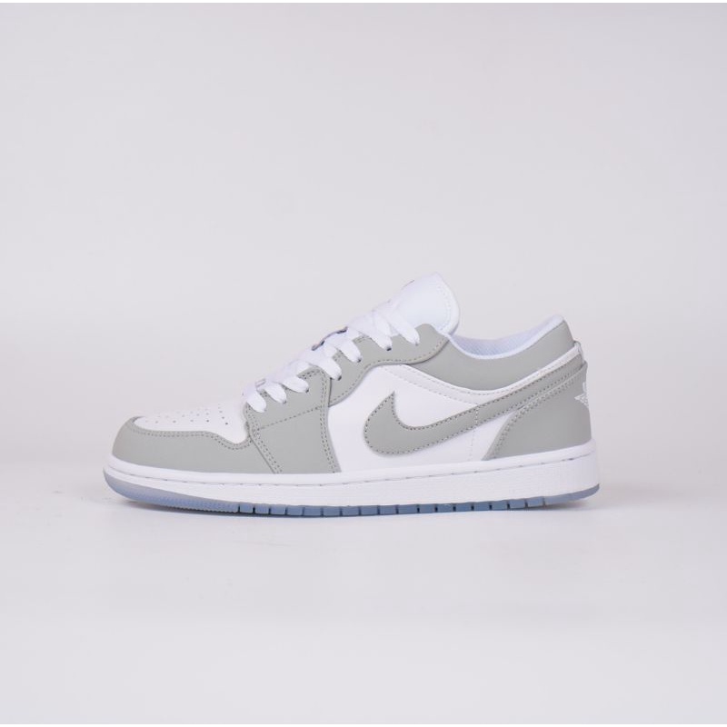 Sepatu Nike Jordan 1 Low White Wolf Grey