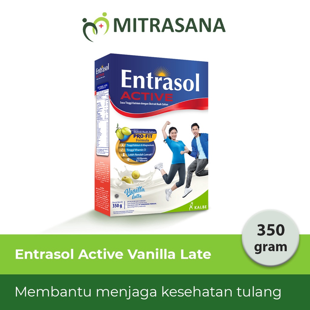 

Entrasol Active Coklat - 350 gr - Nutrisi Untuk Tetap Sehat Dan Aktif