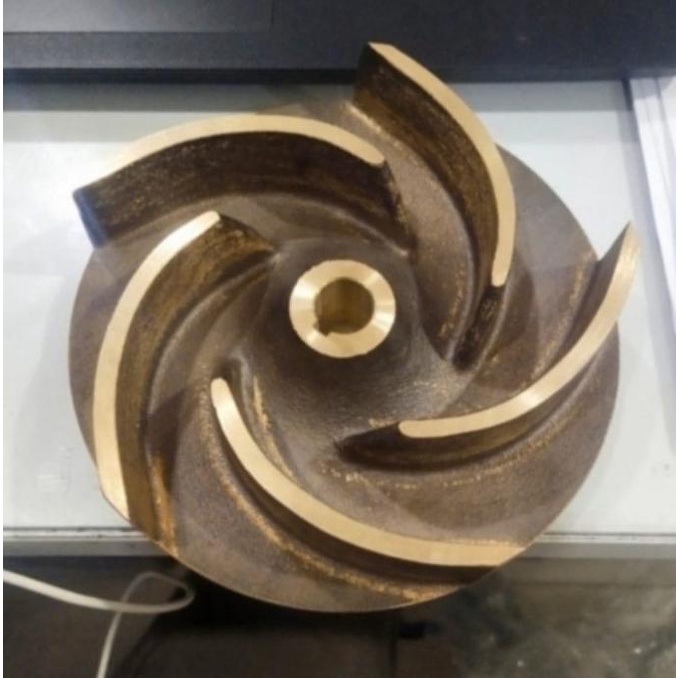Impeller Pompa Ebara 80 Sqpb Bahan Kuningan Impeller Ebara 80Sqpb Ori