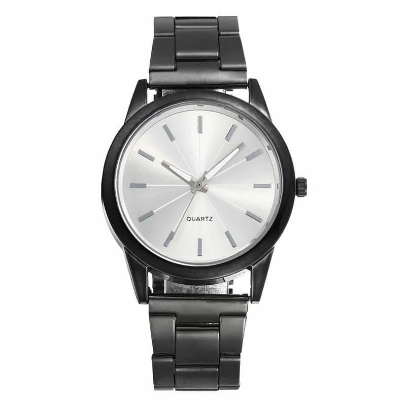 Jam Tangan Pria Wanita Stainliss Steel Quartz Kasual Formal Bisnis