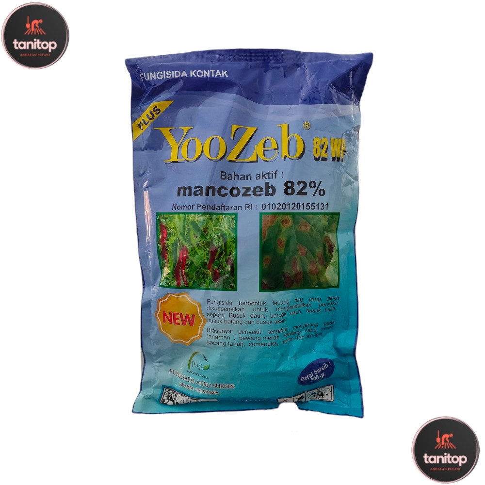 Yoozeb 500 Gram Fungisida Mankozeb Biru Karat Daun