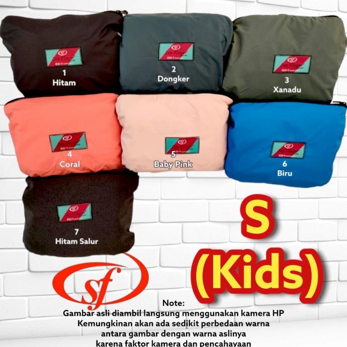 Jas Hujan Sunflower Size S | Kids | Raincoat Ukuran Anak