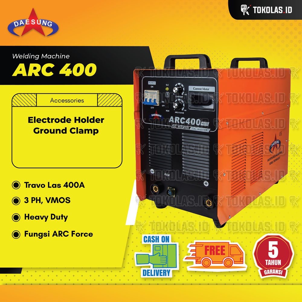 Mesin Travo Las Inverter Daesung MMA ARC 400 ARC400 ARC-400