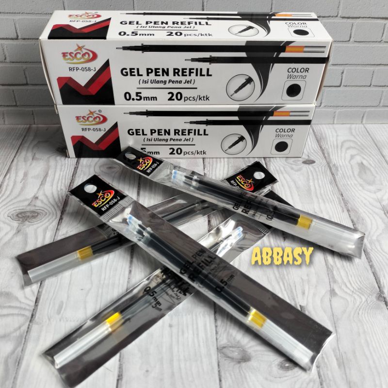 

isi refil pen gel ESCO REP -058 -J ( isi 20 pcs )