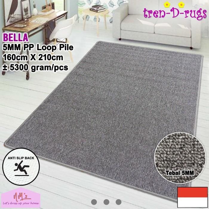 Permadani Karpet Permadani Polos Alas Ruang Tamu Kamar Tidur Anti Slip 160X210