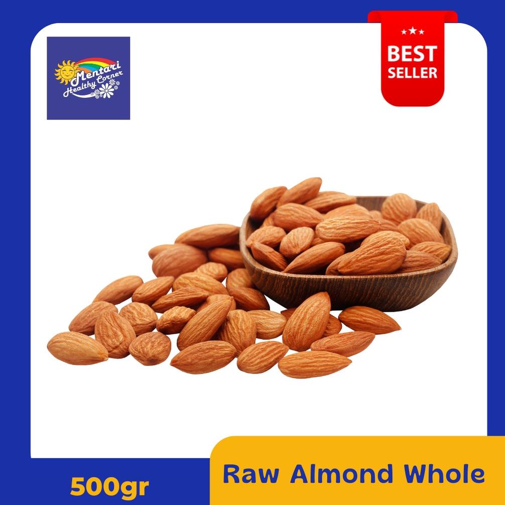 

Raw Almond Whole 500gr / Kacang Almond Mentah Utuh 500gr Best Seller