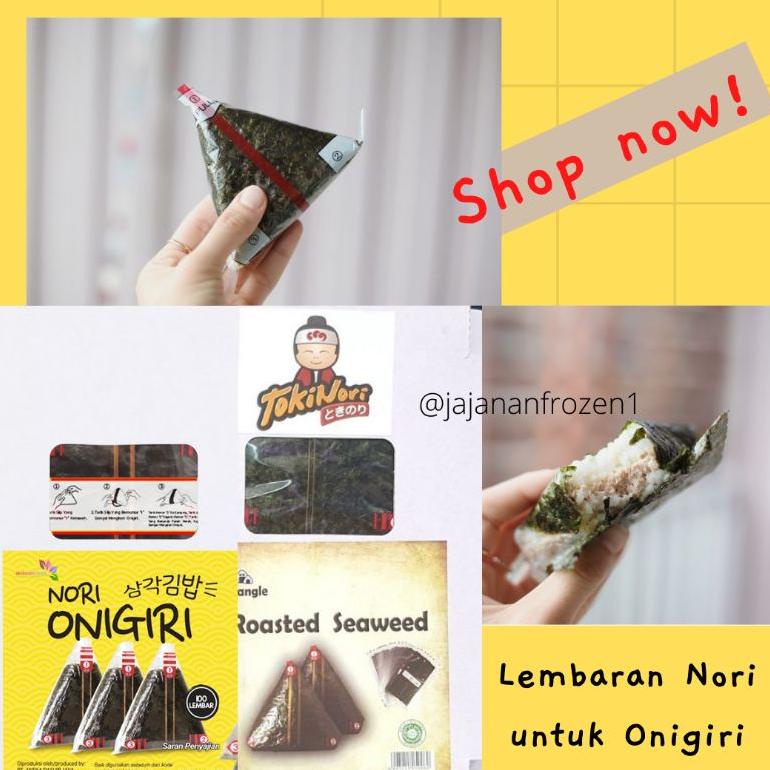 

NORI ONIGIRI | 100 Lembar Nori Manjun Wrapper Bungkus Onigiri Triangle Best Seller