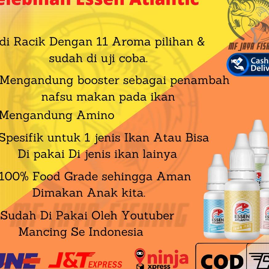 Essen Esen Atl Atlantic Ikan Mas Umpan Pancing Jitu Ikan Mas Esen Khusus Ikan Mas 15Ml