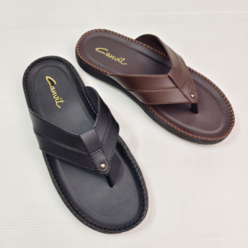 Sandal Jepit Pria Bahan Kulit Lembut (Vino 03)