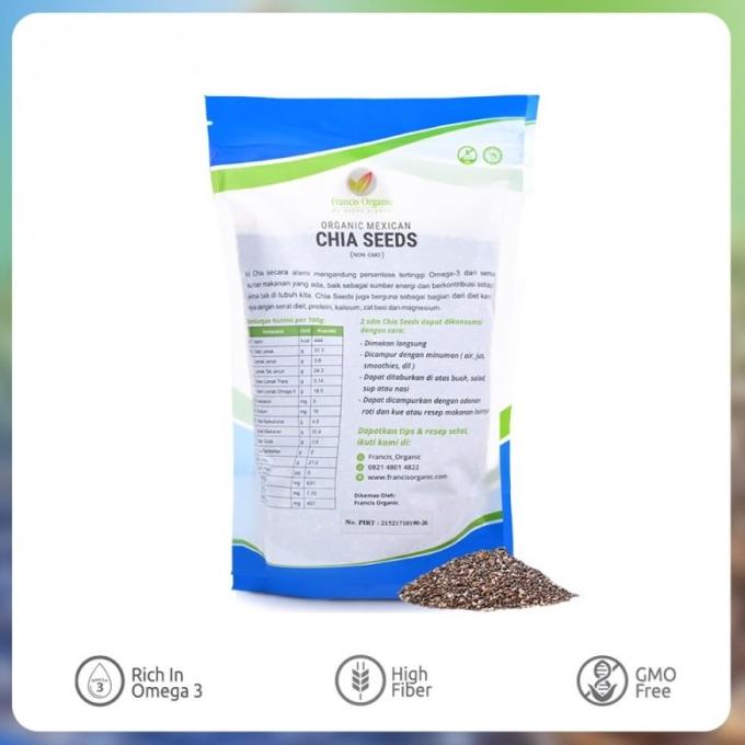 

Chia Seed Organic Mexico 500 gr - Premium Original