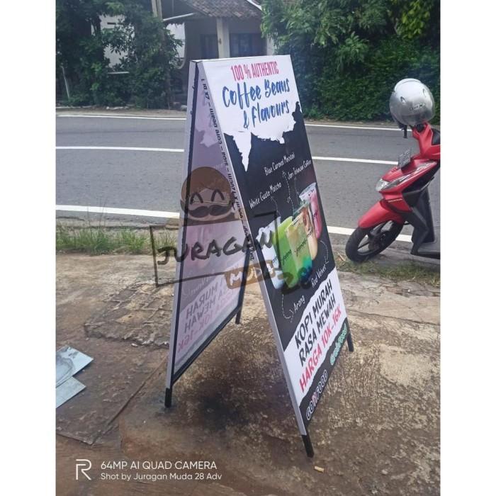 Terlaris Ready Stock Standing Banner Besi Hollow