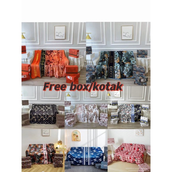 SELIMUT G*CCI BEE DEWASA BAHAN IMPORT PREMIUM UK 150 X200(INCLUTE BOX)