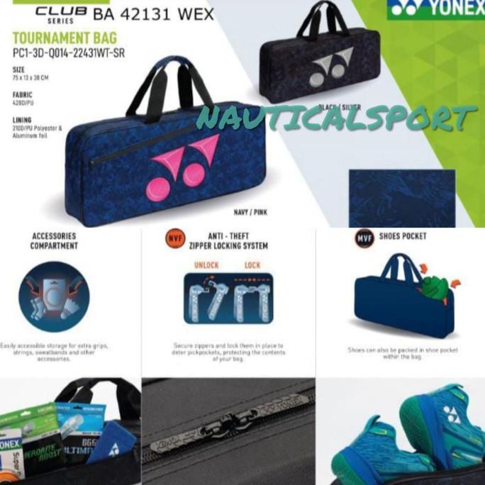 TAS YONEX 3D QO14 22431WT CLUB TAS KOTAK -TAS BADMINTON ORIGINAL