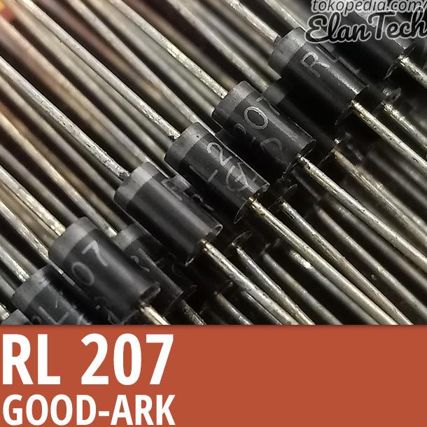 RL207 Diode 2A 1000V Good-ark Original RL 207 DO-15 Dioda Elan73c Juara